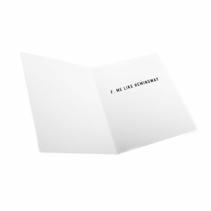 Fitzgerald Hemingway Notecard