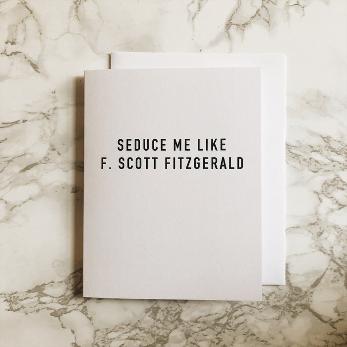 fitzgerald/hemingway card front