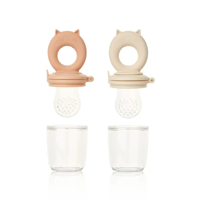 Food Feeder - Miranda - Tuscany Rose / Apple Blossom - Open