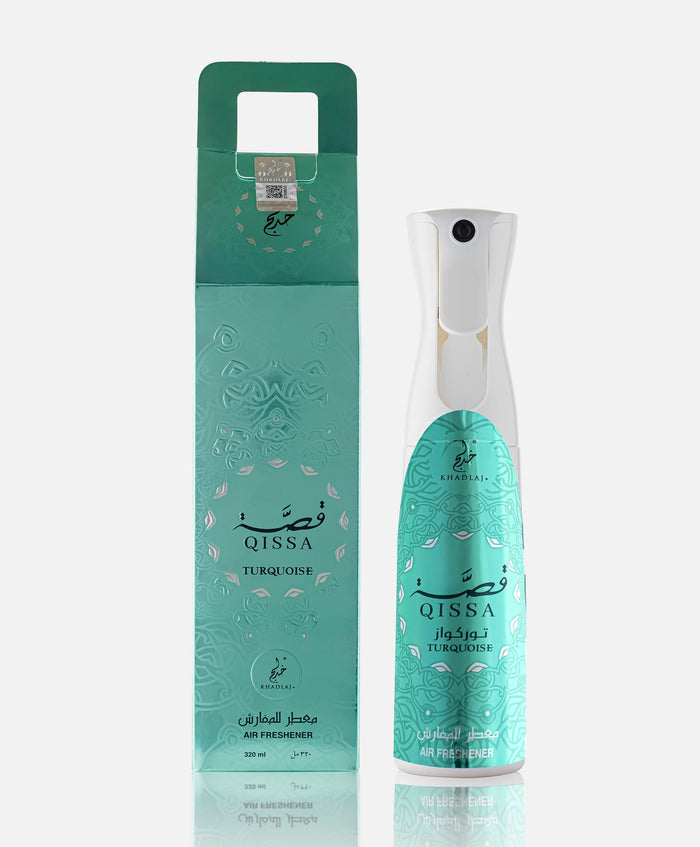 FRASH QISSA TURQUOISE AIR FRESHENER 320ML - Khadlaj Perfumes
