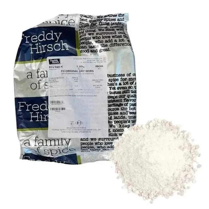 Freddy Hirsch Dry Wors Original Spice blend for traditional South African dried sausage seasoning 1kg package