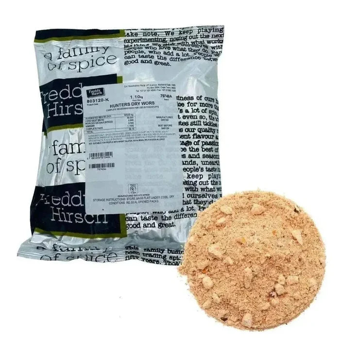 Freddy Hirsch HUNTERS Dry Wors Original 1kg seasoning blend with coriander and thyme