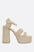 Fresa platform sandals in raffia
