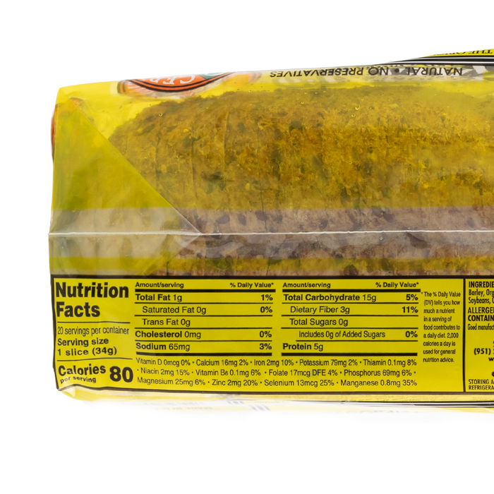 Frozen Food for Life Ezekiel Flax Sprouted Whole Grain Bread 680g