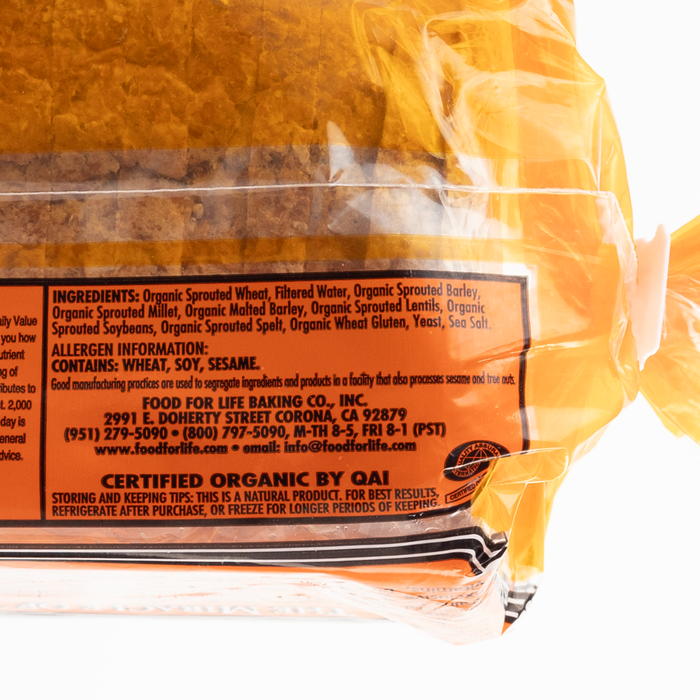 Frozen Food for Life Ezekiel Original Flourless Sprouted Bread 680g