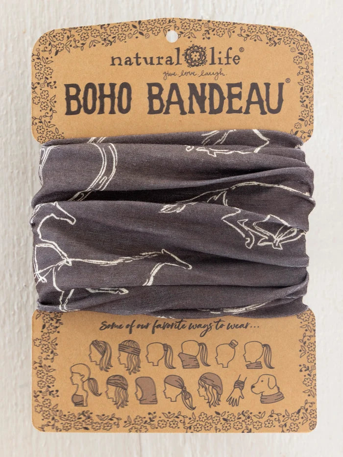 Full Boho Bandeau® Headband - Western Wild Chocolate-view 2