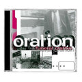 The CD cover for Funeral Oration features layered black and white images—train tracks and blurred figures—with bold Funeral Oration branding and Forever For Good in striking red and white text on the front.
