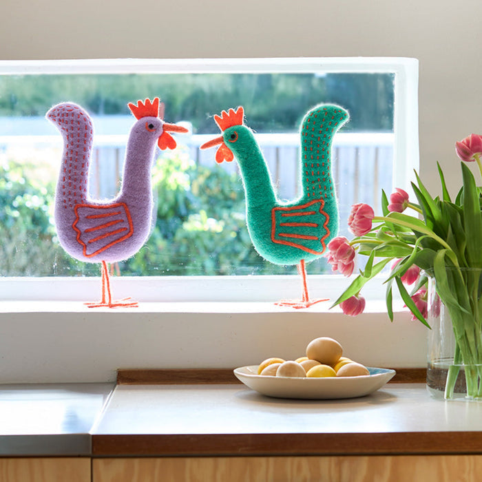 Funky Felt Rooster | Aveva