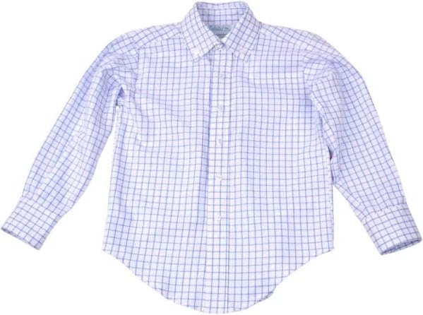 Funtasia Blue Check Button Down Shirt