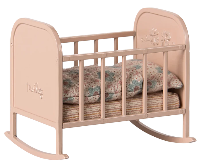 Maileg - Furniture For Mouse - Cradle - Light Rose