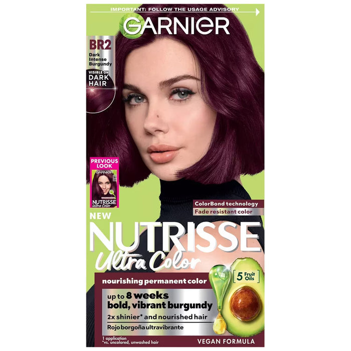 Garnier Nutrisse Ultra Bold Hair Color – BR2 Burgundy – 12 Pack