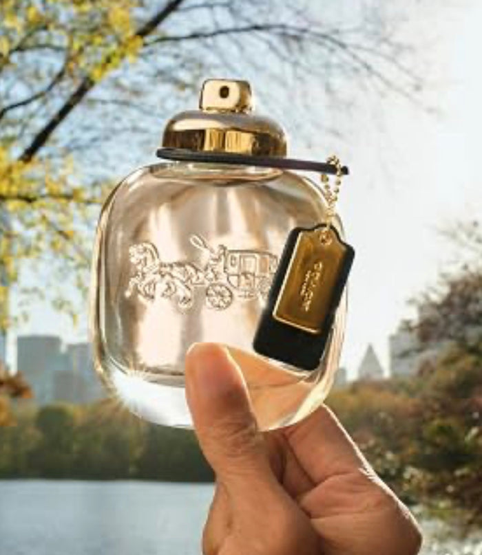 Glass perfume bottle, Coach New York Eau de Parfum for Women, 3.0 oz / 90ml