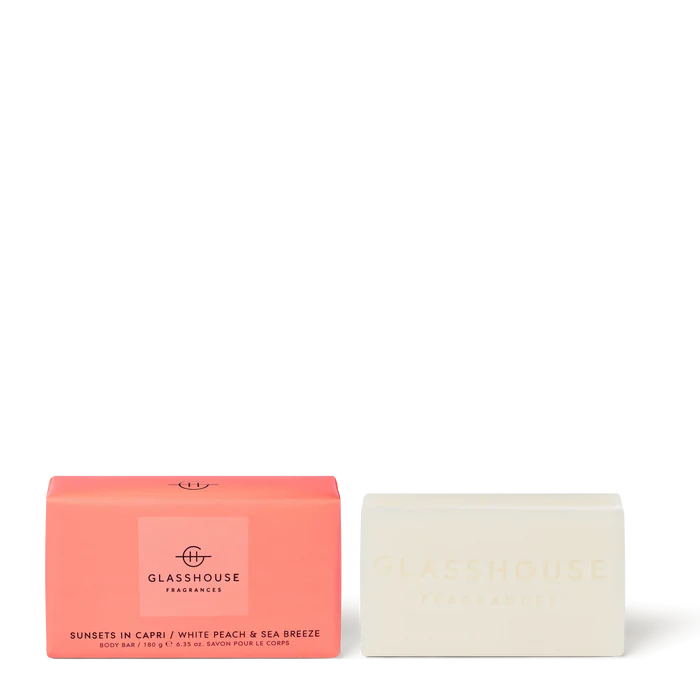 Glasshouse Fragrance glasshouse Glasshouse Sunsets In Capri Body Bar + FREE Body Bar Tray