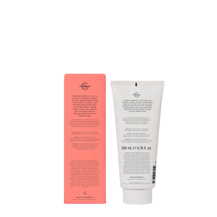 Glasshouse Fragrance glasshouse Glasshouse Sunsets In Capri Body Lotion 200mL