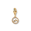 Gold Charm-Mountain CZ