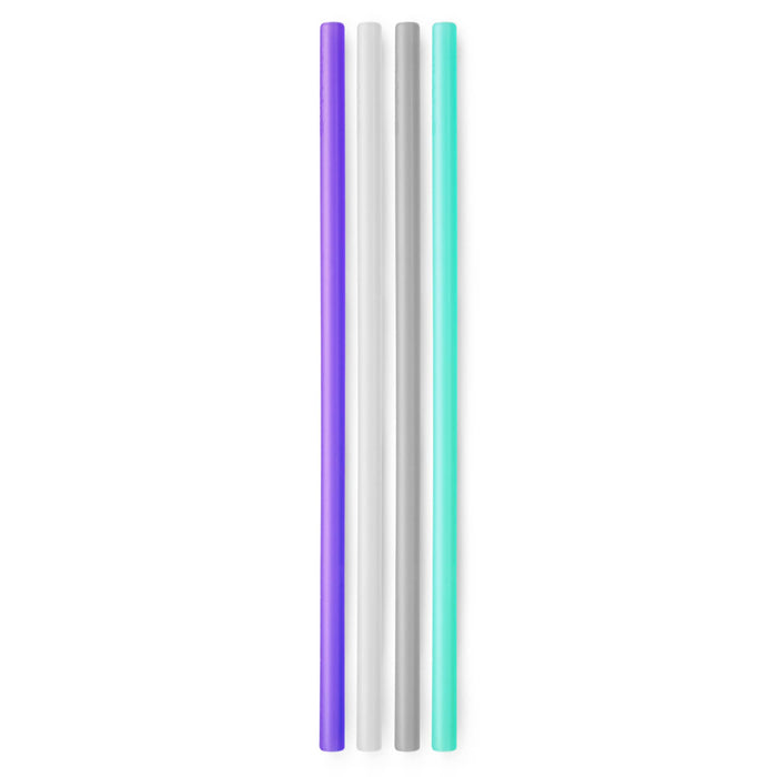 GoSili Reusable Silicone Straws, Extra Long/Wide