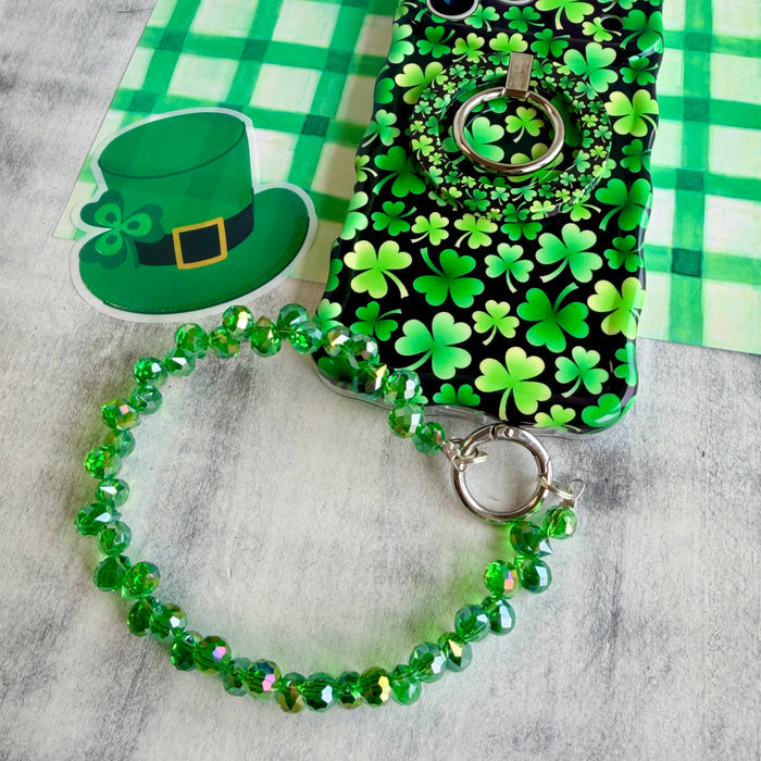 Green With Envy Fancy Phone Charm â Green with Envy Phone Charm - Emerald Beaded Phone Wrist Strap Make them green with envy every time you pull out your phone!