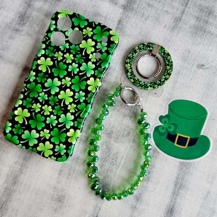 Green With Envy Fancy Phone Charm â Green with Envy Phone Charm - Emerald Beaded Phone Wrist Strap Make them green with envy every time you pull out your phone!