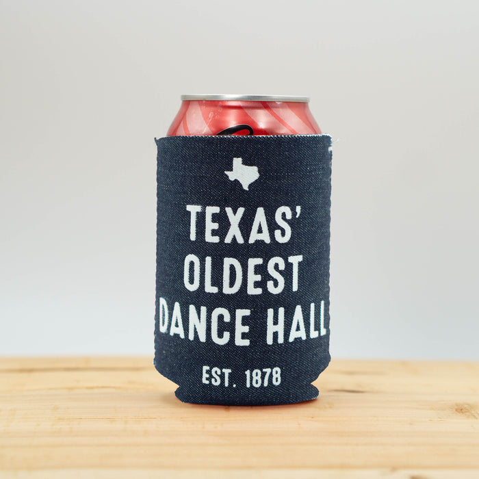 Gruene Hall 1878 Denim Koozie