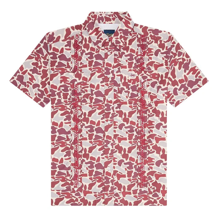 Guayabera Libre- Maroon Camo by Texas Standard