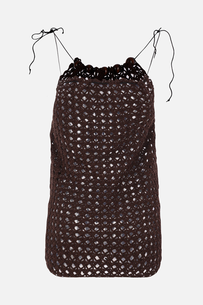halterneck top in crochet