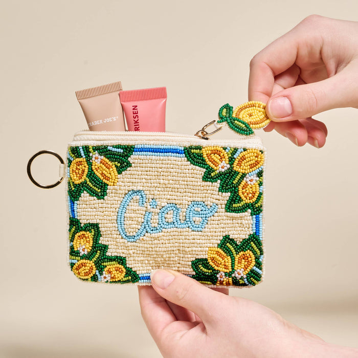 Handcrafted Beaded Pouch–Ciao