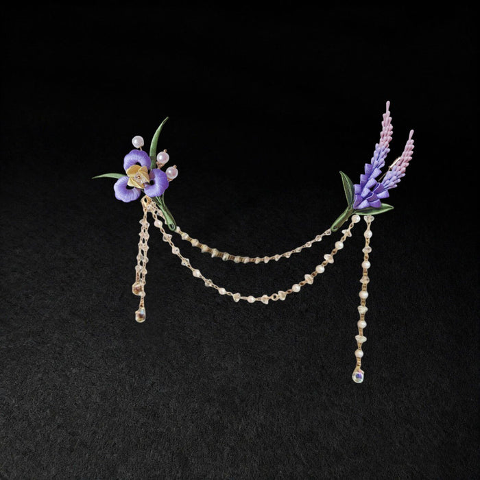 Handmade Chanhua Sage Brooch - Ombre Flower Brooch