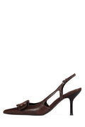 HANNIGAN Jeffrey Campbell Heeled Slingback Brown Combo