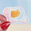 Happy Arden Kitty Egg Holographic Vinyl Sticker