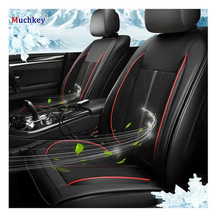Heated Massage Seat with Memory Foam Neck Pillow – Universal Fit & Adjustable Support for Travel Comfort