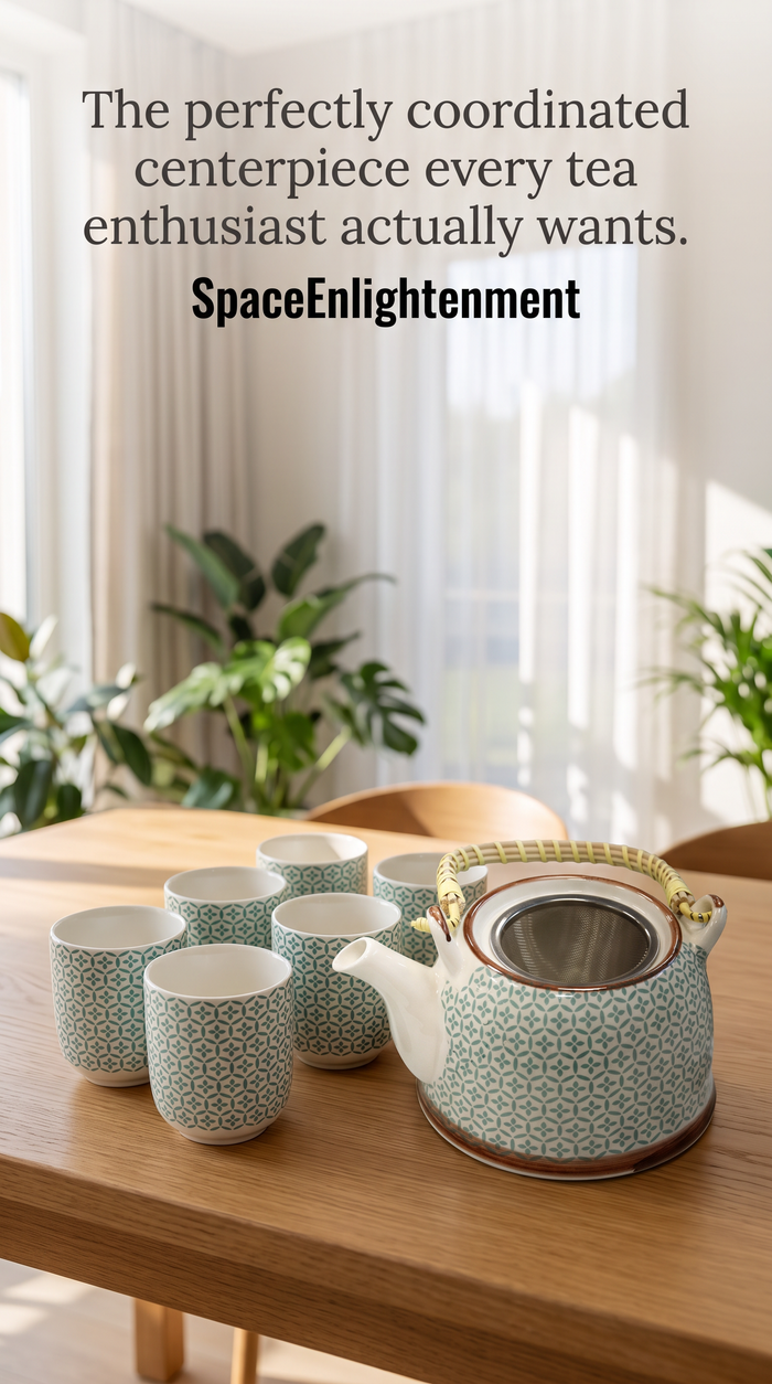 Herbal Teapot Set - Green Mosaic