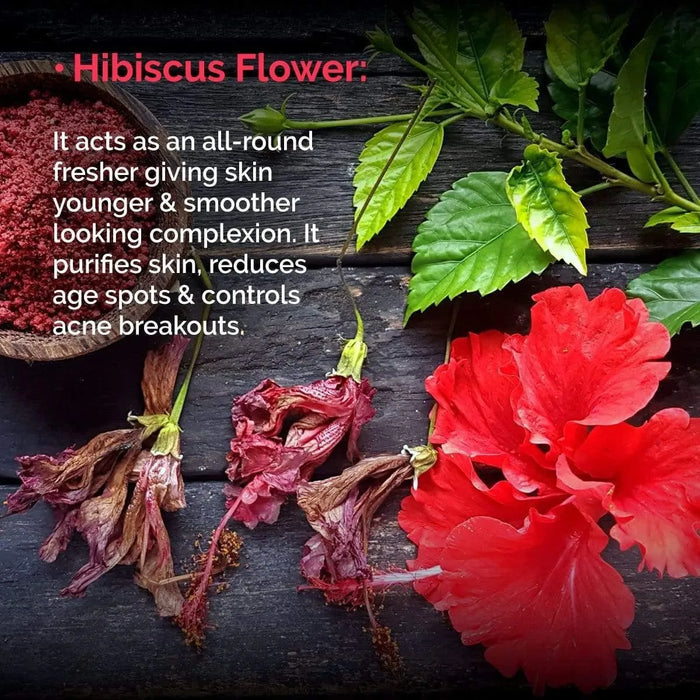 Hibiscus Replenishing Hydra 3-In-1 Facial Sheet Mask, Cleanser + Mask + Overnight Serum, Enriched with Hyaluronic Acid & Vitamin E - Keya Seth Aromatherapy