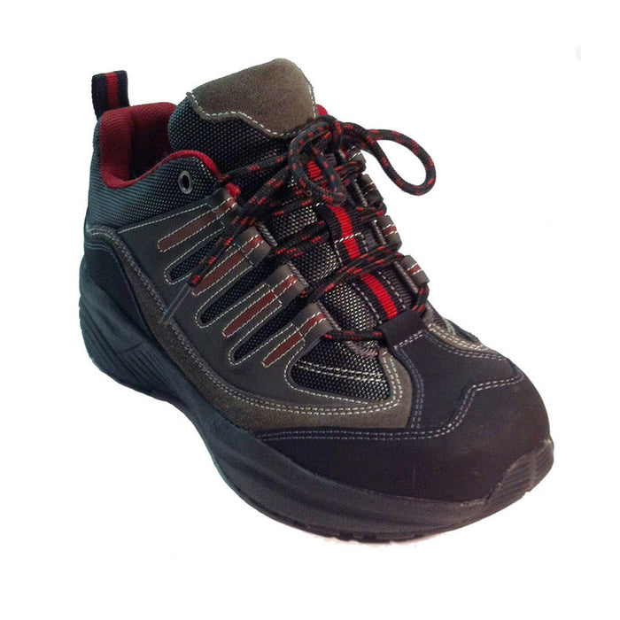 swelling wide extra wide athletic hiker diabetes heel pain neurophaty swollen sore feet orthopedic shoes  canada anti-slip anti-skid red
