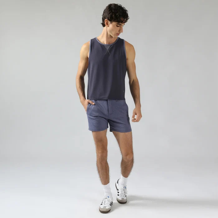 Holler 5" Solid Stretch Shorts Heather Blue