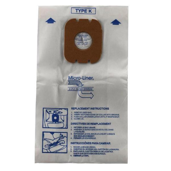 Hoover K Vacuum Bags, 3pk, Part 4010028K