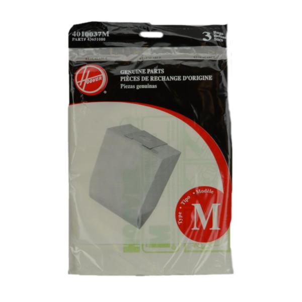 Hoover Type M Vacuum Bags, 3pk, Part 4010037M