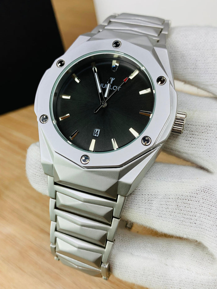 HUBLOT – Men's Watches SILVER DIAMOND CUT
