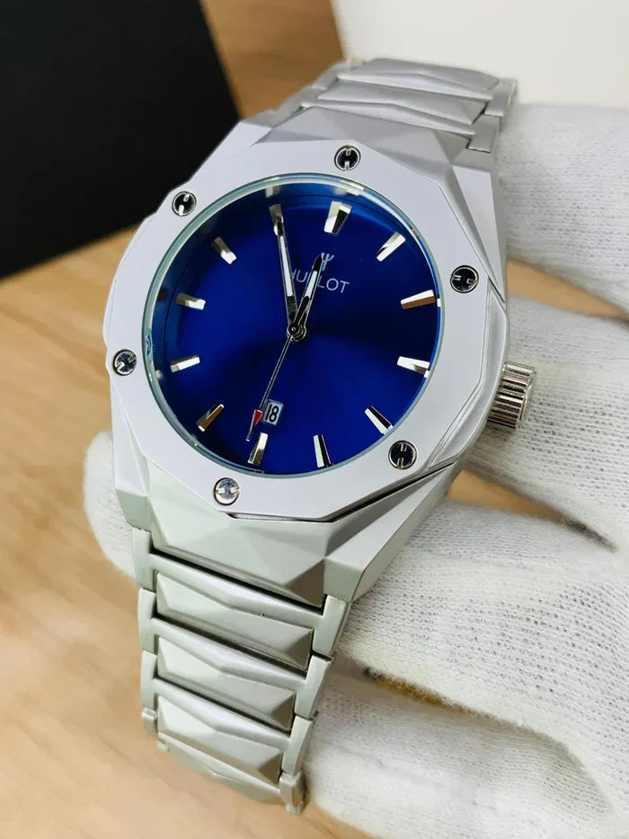 HUBLOT – Men's Watches SILVER DIAMOND CUT