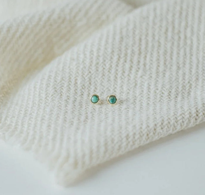 Hyalite Turquoise Studs