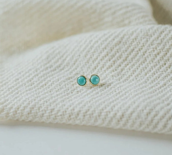 Hyalite Turquoise Studs