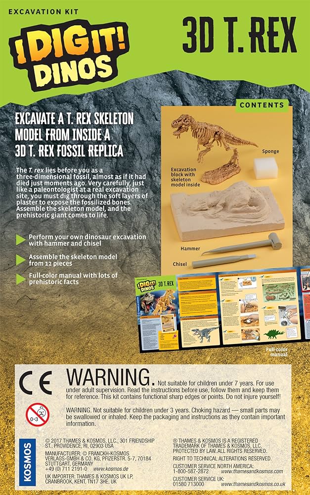 I Dig It Dinos 3D T-Rex Excavation Kit