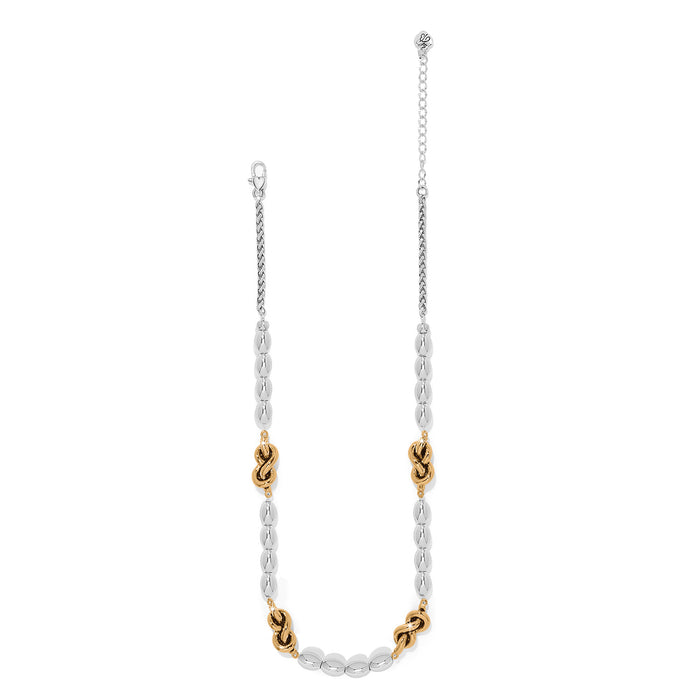 Interlok Single Knot Drops Collar Necklace