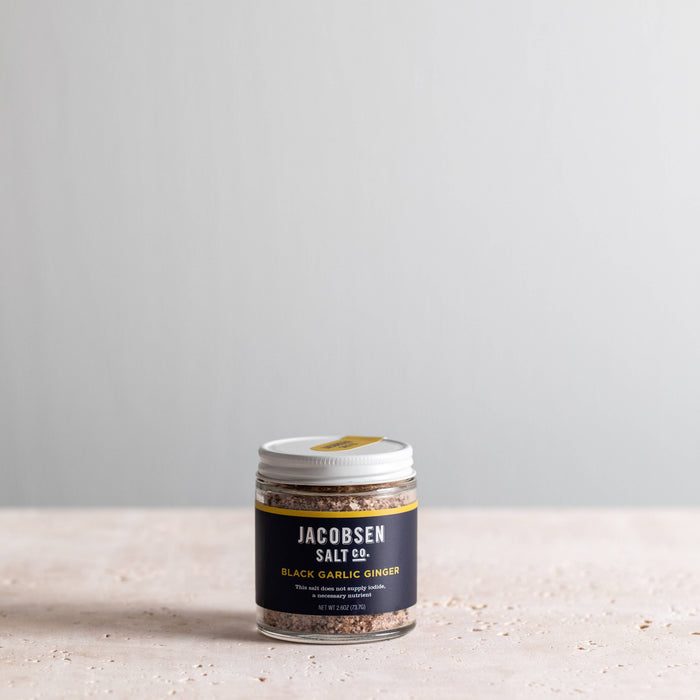 Jacobsen Salt Co. - Black Garlic Ginger Salt - Infused Sea Salt