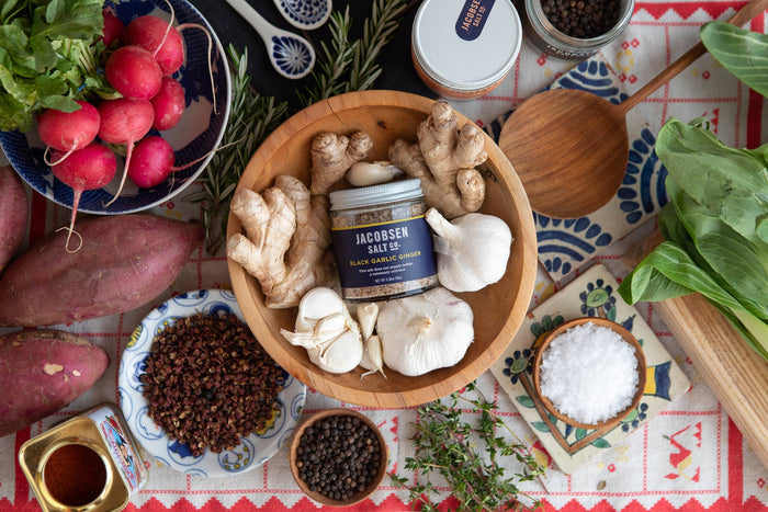 Jacobsen Salt Co. - Black Garlic Ginger Salt - Infused Sea Salt