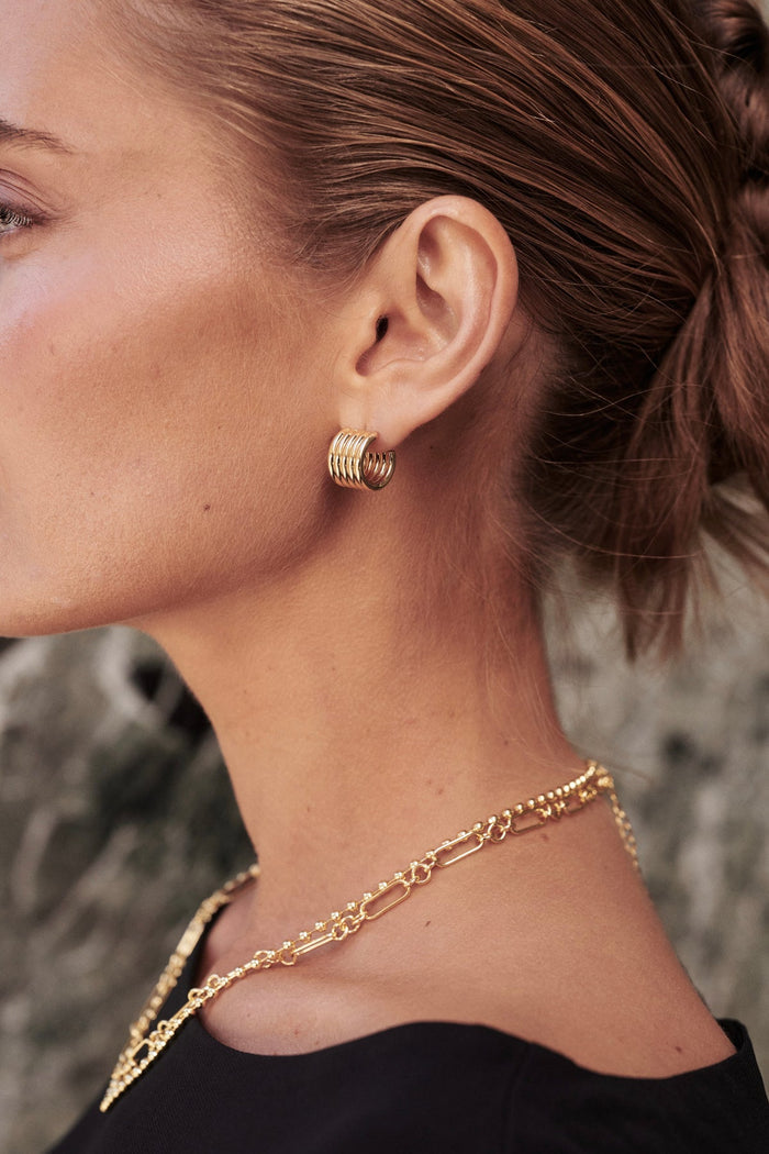 Jade Hoop - Gold