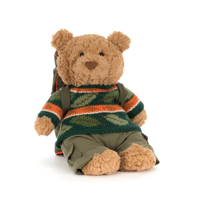 Jellycat Bartholomew Bear Hiking Outfit | Plush Teddy Bear