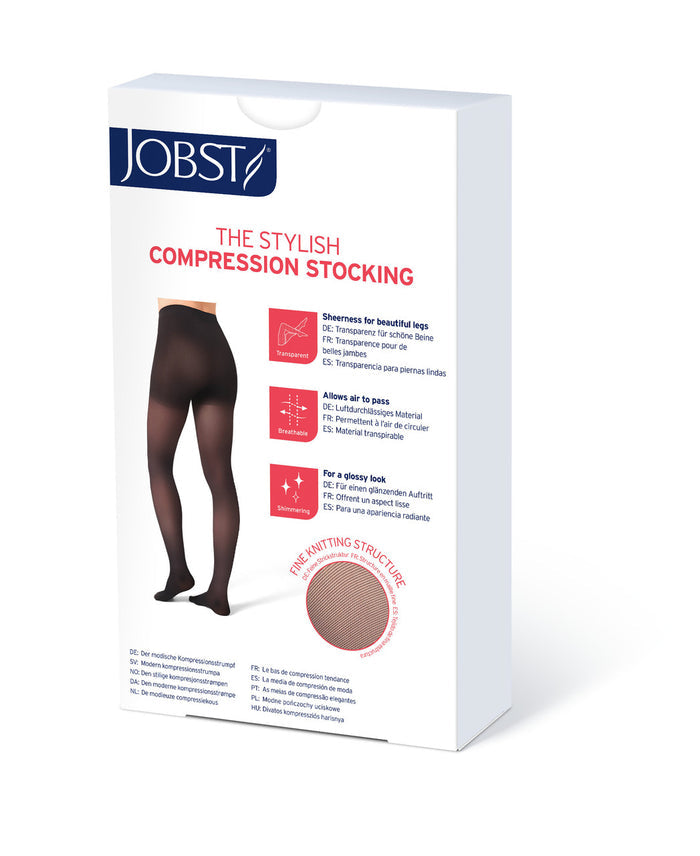JOBST® UltraSheer Thigh High Diamond Pattern With Dot Silicone Top Band 15-20mmHg