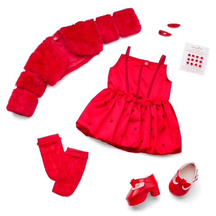 July Ruby Beauty Outfit for 18-inch Dolls