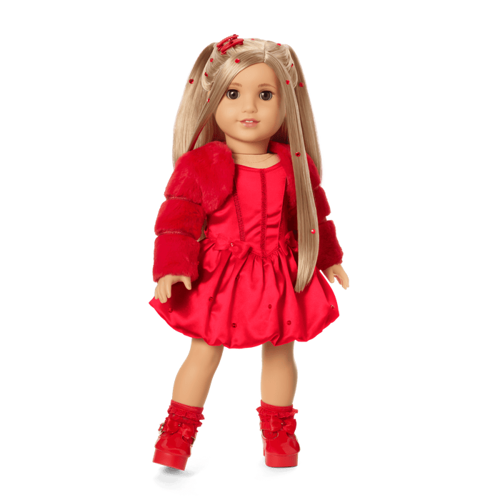 July Ruby Beauty Outfit for 18-inch Dolls