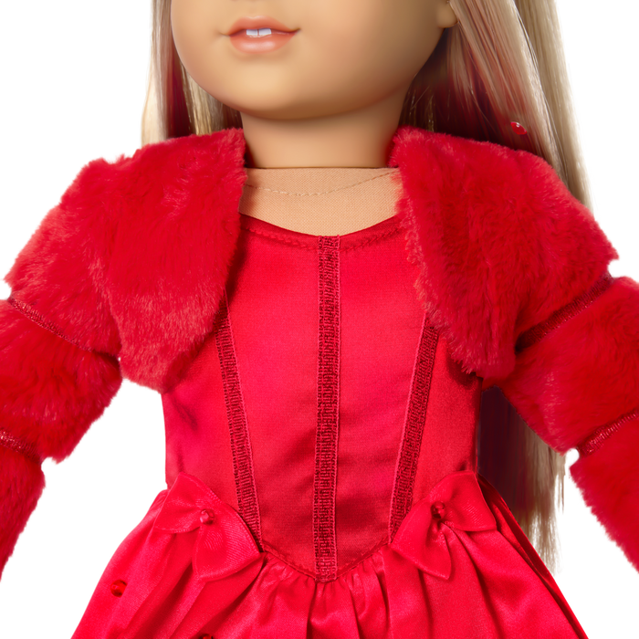 July Ruby Beauty Outfit for 18-inch Dolls